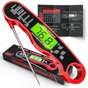 instant read meat thermometer digital waterproof